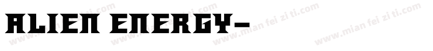 Alien Energy字体转换